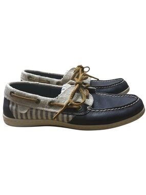 SPERRY Koifish Casual Boat Shoes in Navy/Tan Size 7.5 — Perfect for Summer!!!